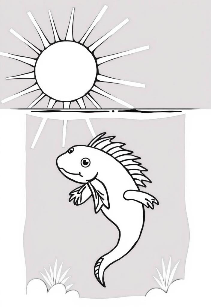 Axolotl under the sun