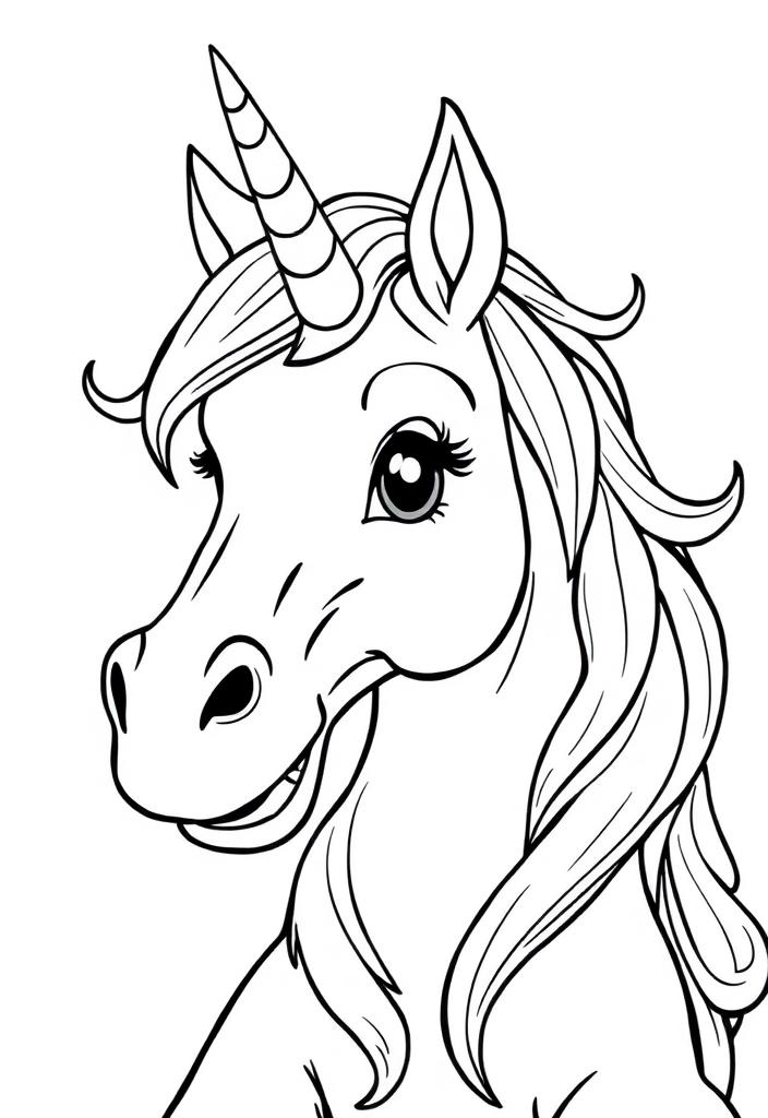 Cartoon Unicorn Selfie