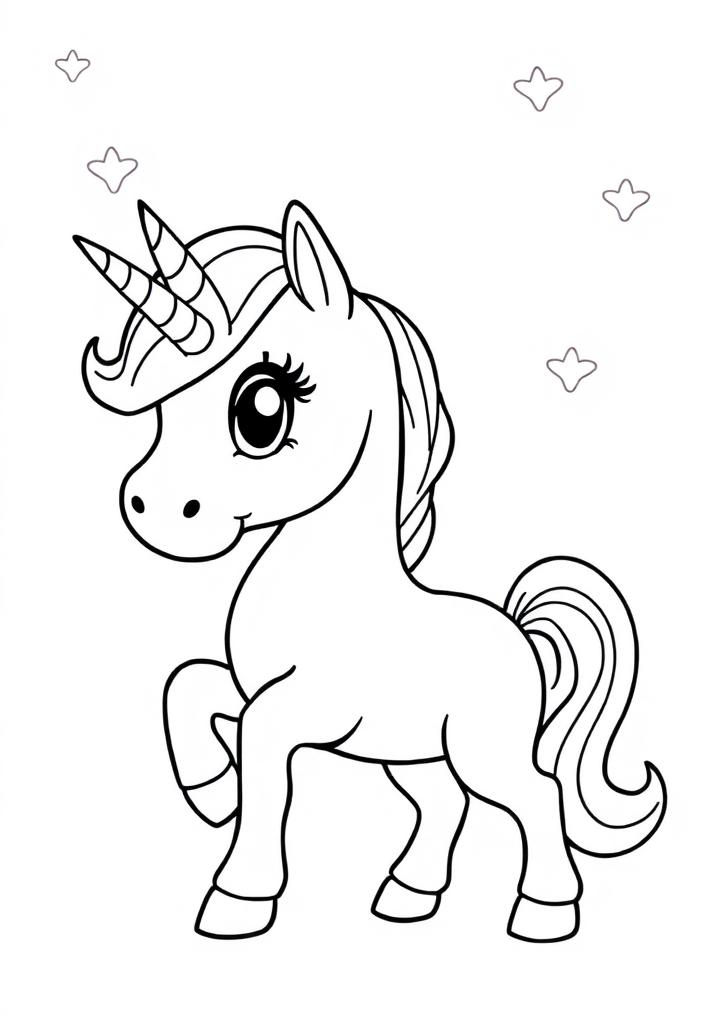 Cute Cartoon Unicorn