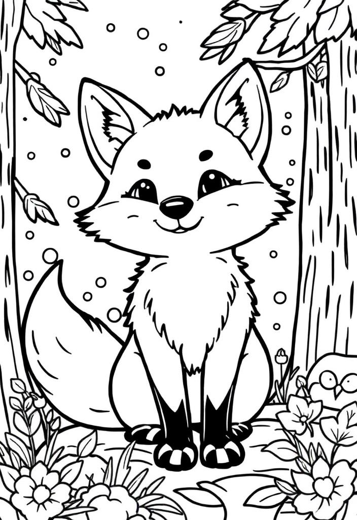 Cute Fox's Forest Adventure