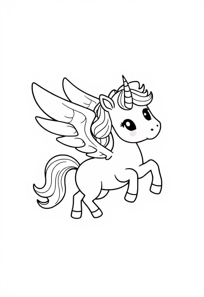 Cute Winged Unicorn