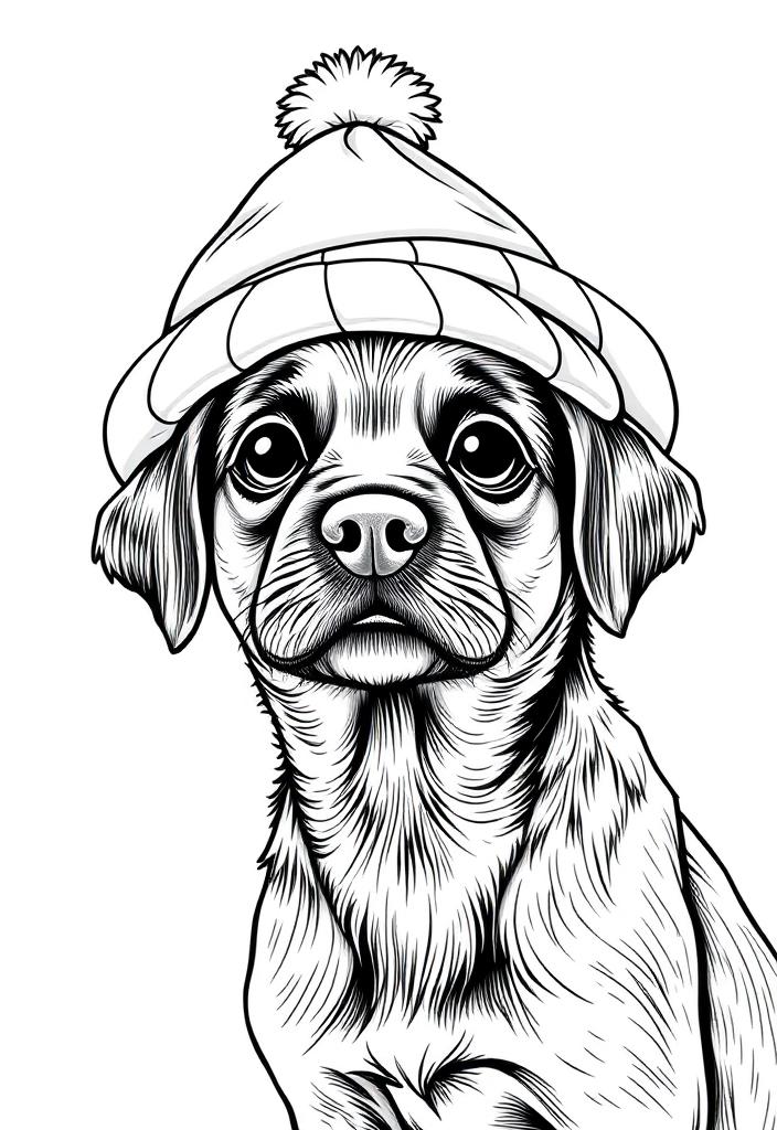 Dog with Cute Hat