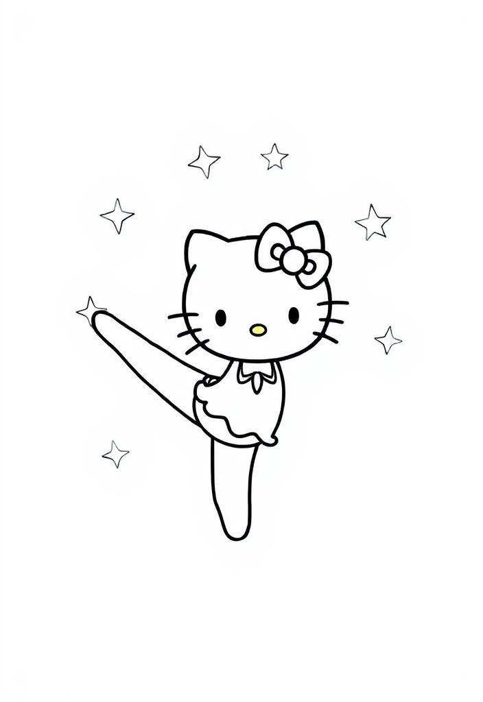 Hello Kitty Gymnastics