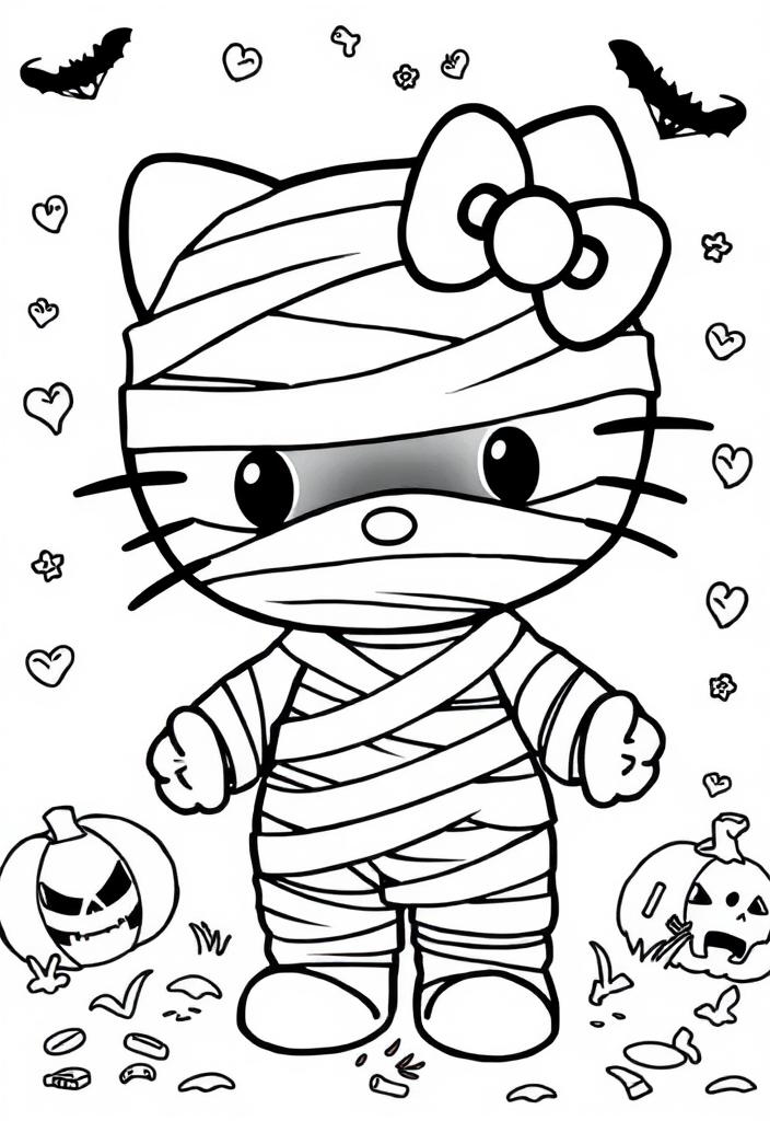 Hello Kitty Halloween Mummy