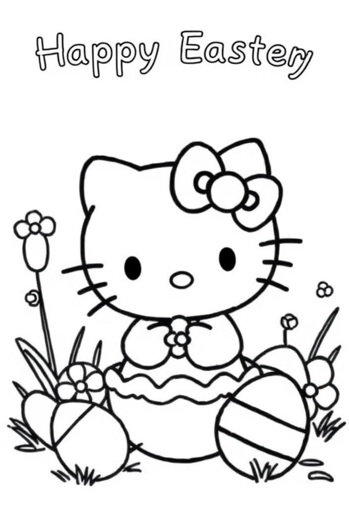 Hello Kitty Happy Easter