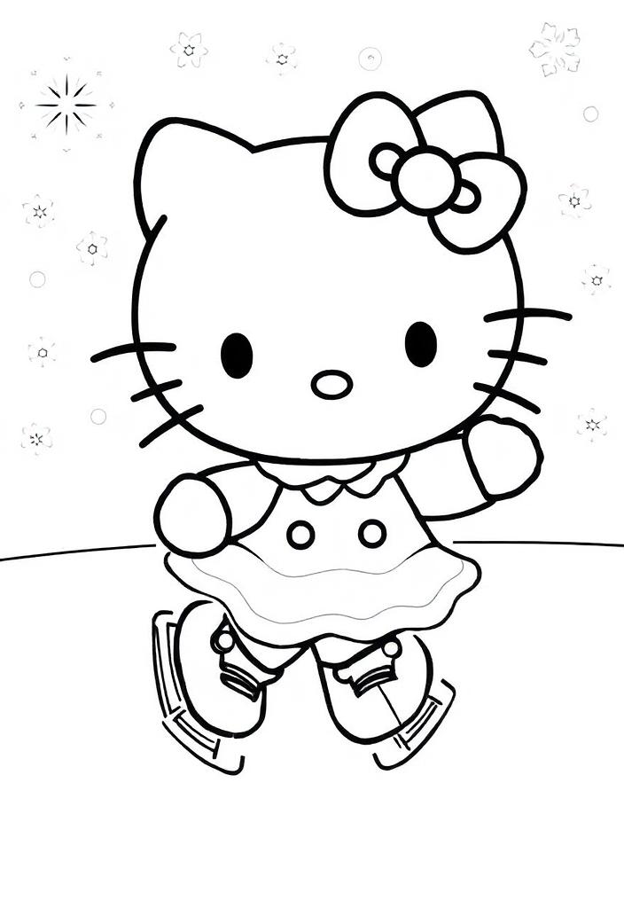 Hello Kitty Ice Skating