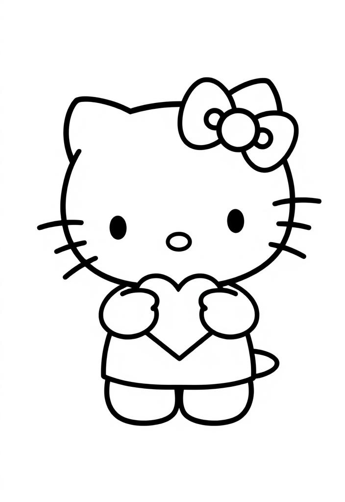 Hello Kitty with a heart