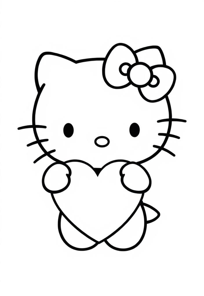 Hello Kitty with Valentine's Day Heart