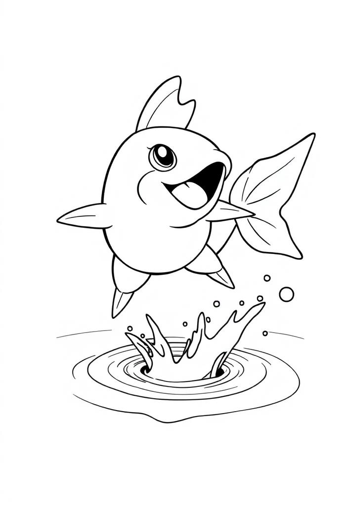 Magikarp jumping out of the water