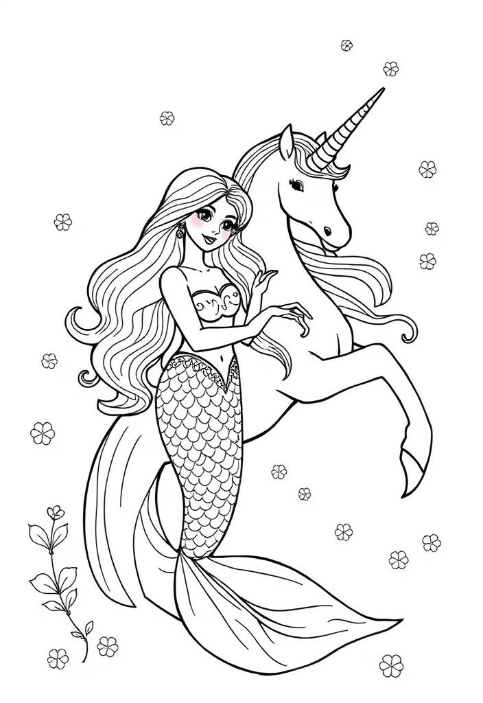 Mermaid and Unicorn