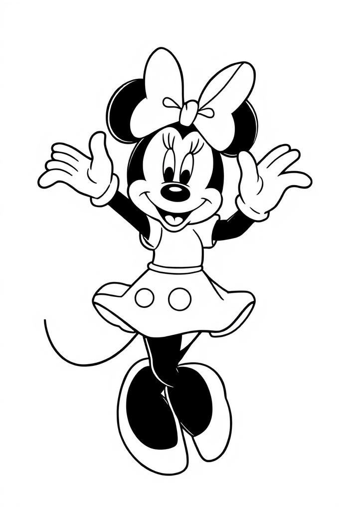 Minnie Mouse dancing