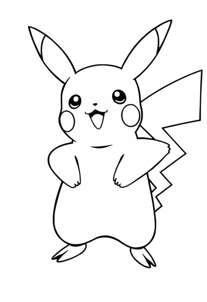 Pikachu standing proudly