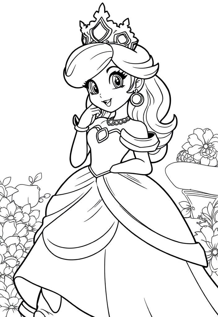 Princess Peach in her royal dress