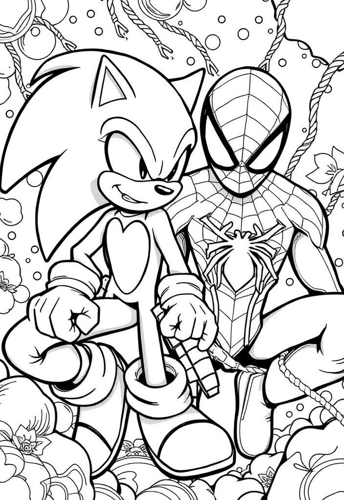 Sonic and Spiderman