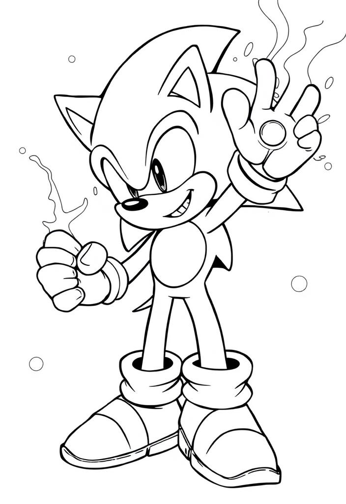 Sonic holding a power-up