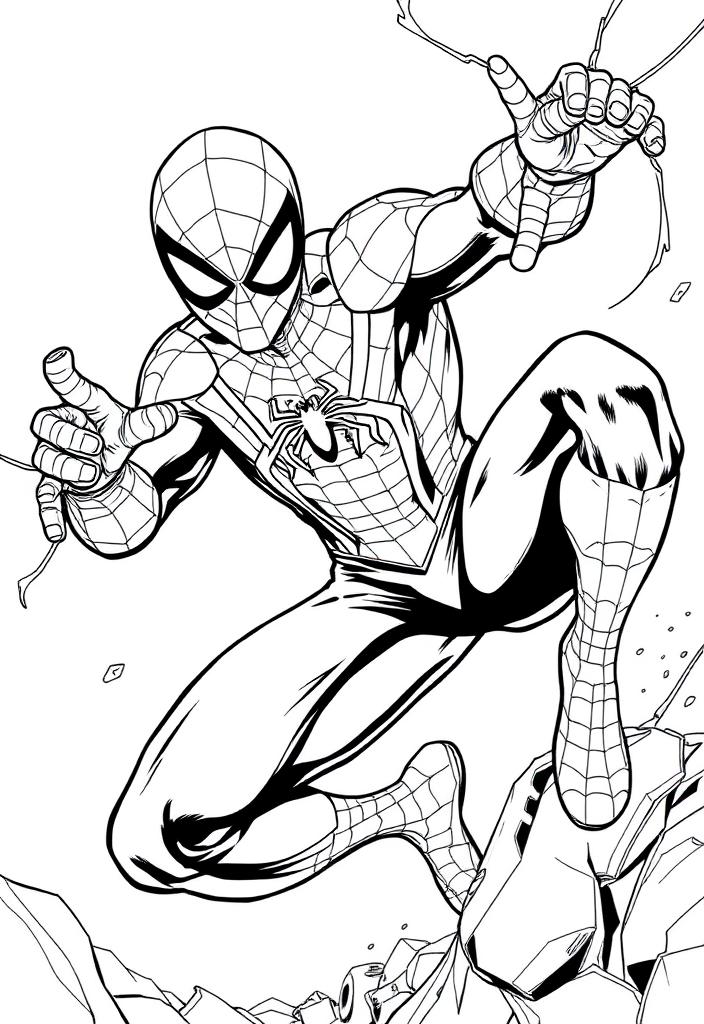 Spider-Man in a dynamic action pose