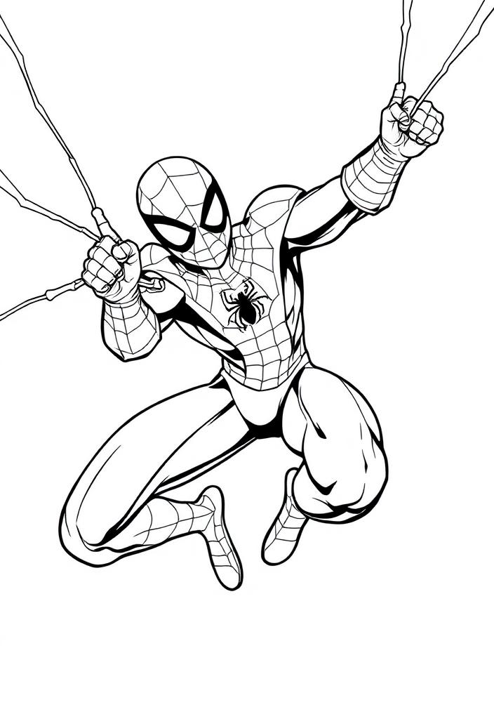 Spider-Man shooting webs