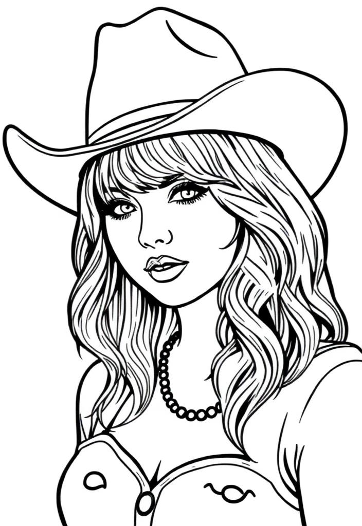 Taylor Swift in a cowboy hat