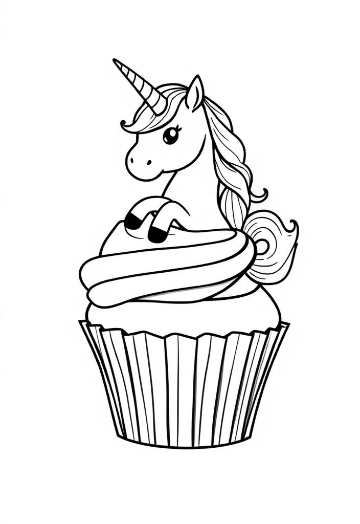 Unicorn on Cupcake